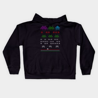 Knitted Space Invaders Kids Hoodie